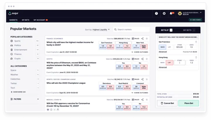 The upcoming betting exchange update for Augur. 