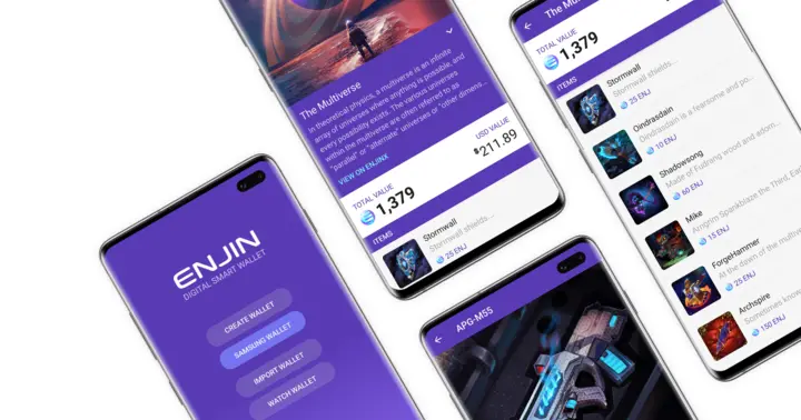 Enjin wallet user interface