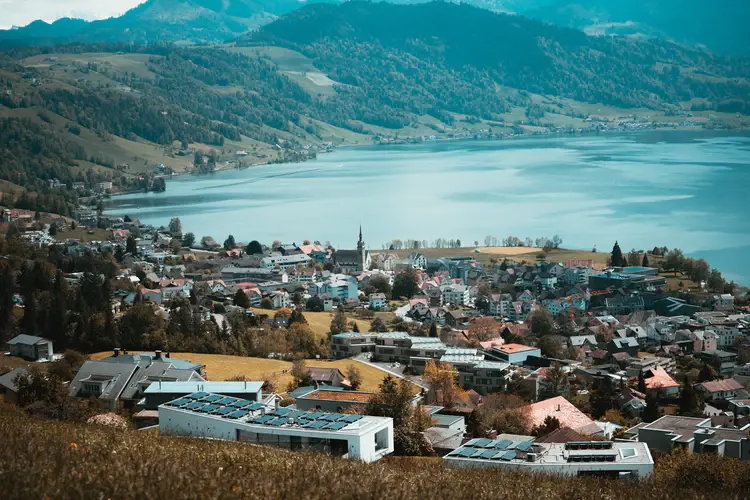 village side in Switzerland