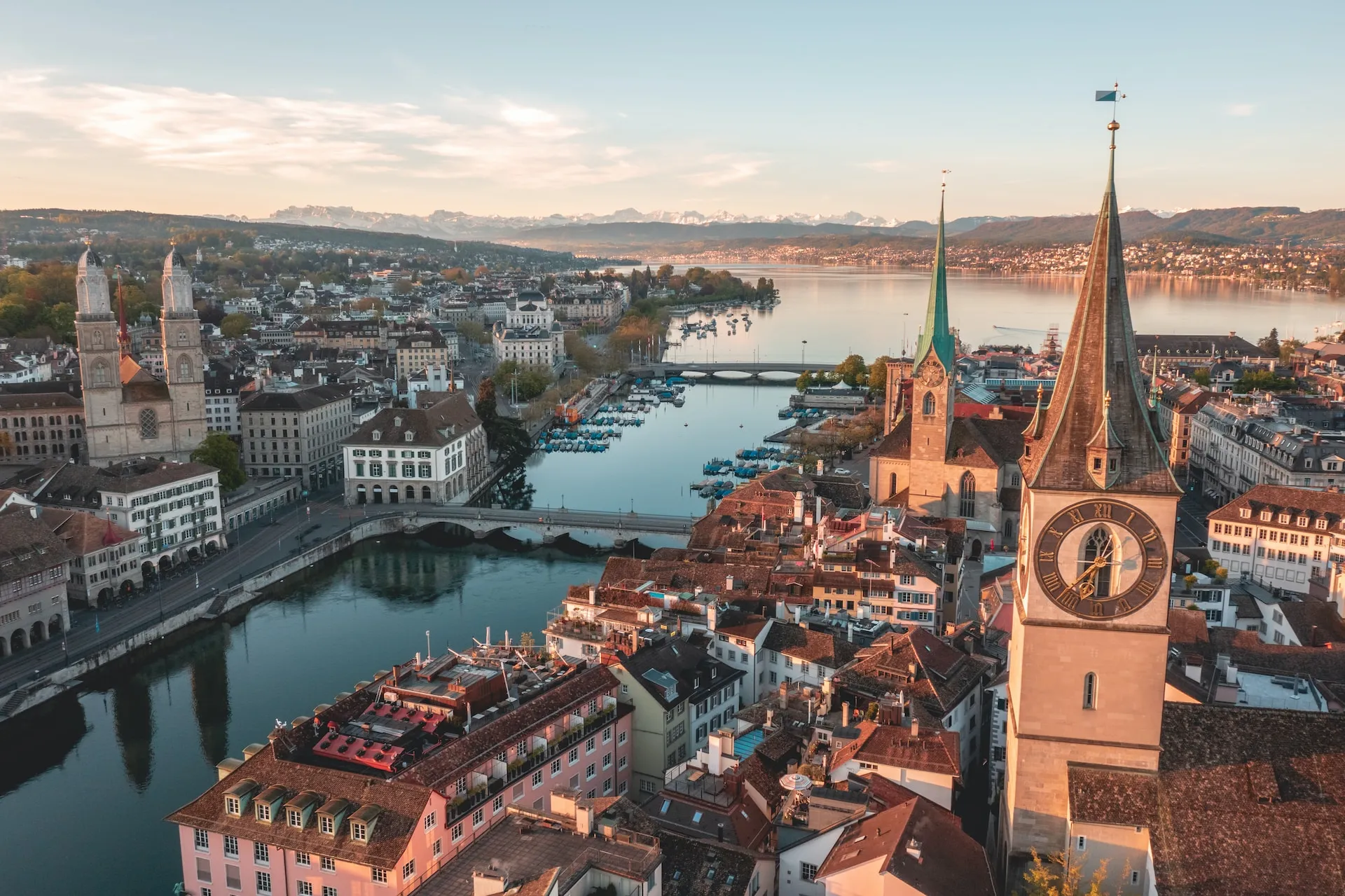 landscape view of zurich