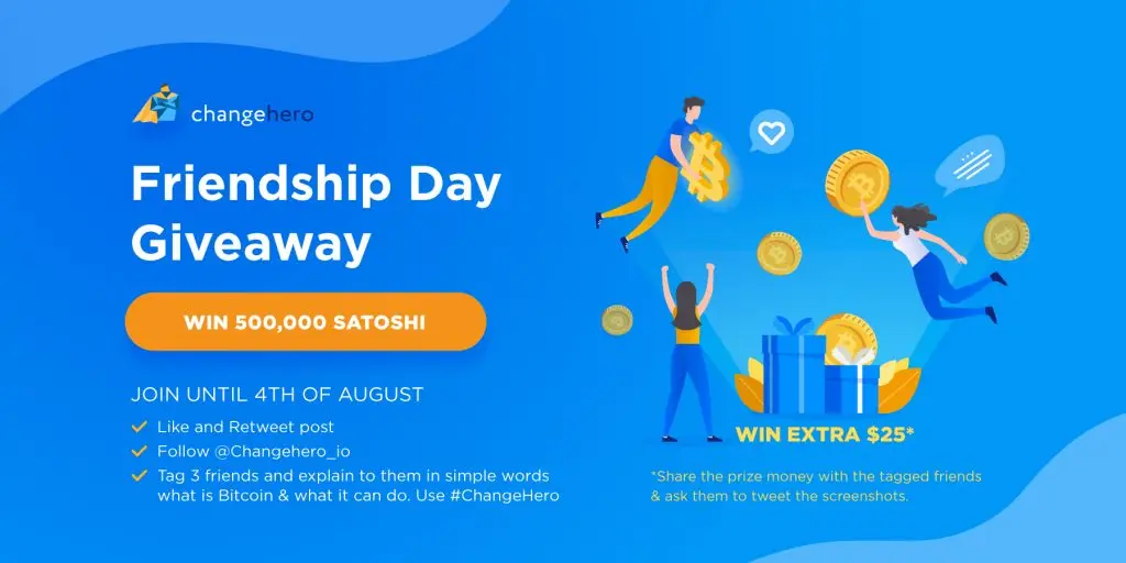Friendship Day Giveaway by ChangeHero