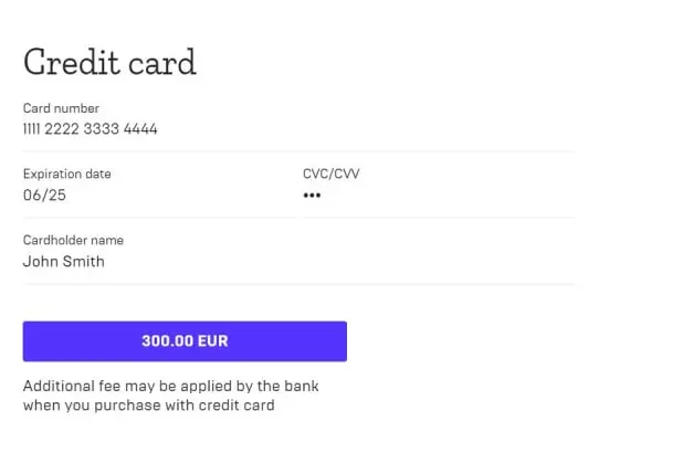 Input credit card details in Mercuryo widget