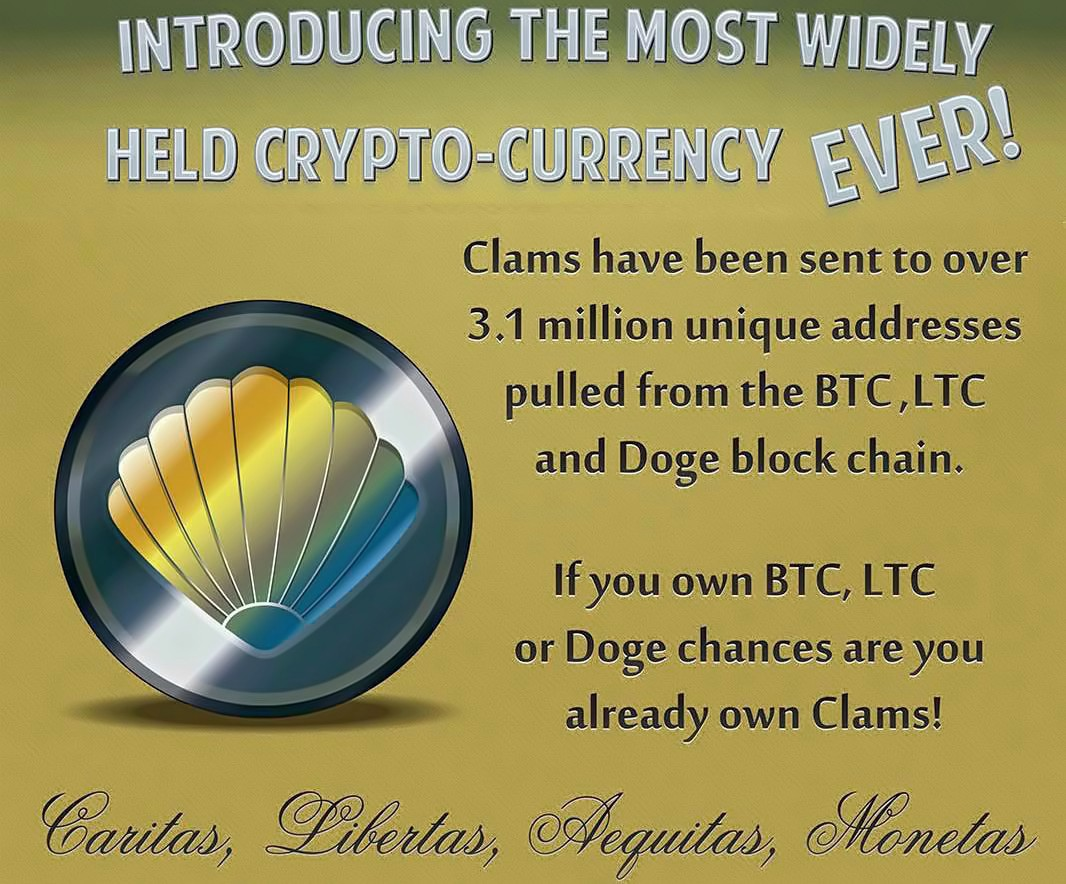 clamcoin promo image from announcement post