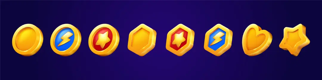 game tokens coins assets