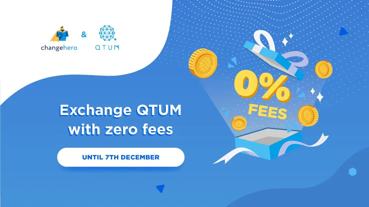Exchange QTUM on ChangeHero with 0% fees