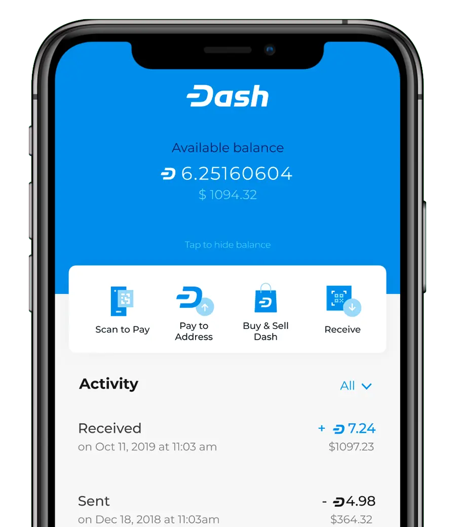 Dash wallet