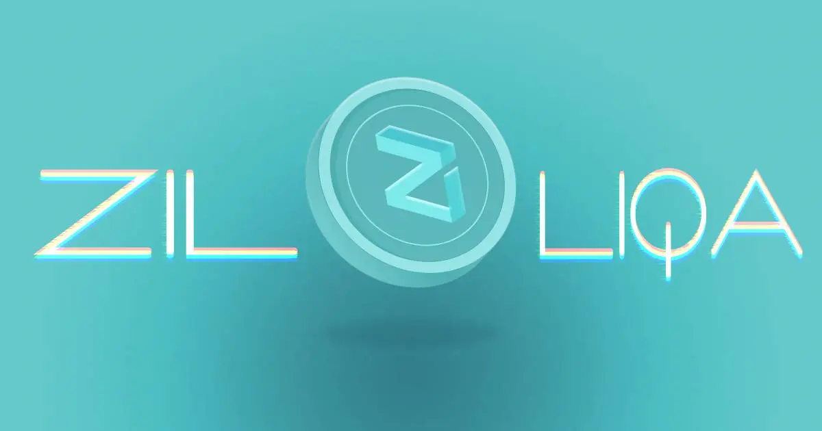 illustration with the zil coin logo